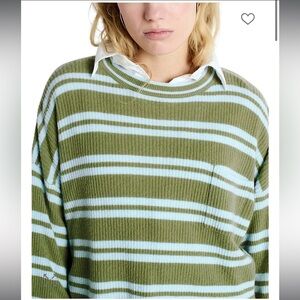 American Vintage Cropped Stripe Wool Sweater - XS/S